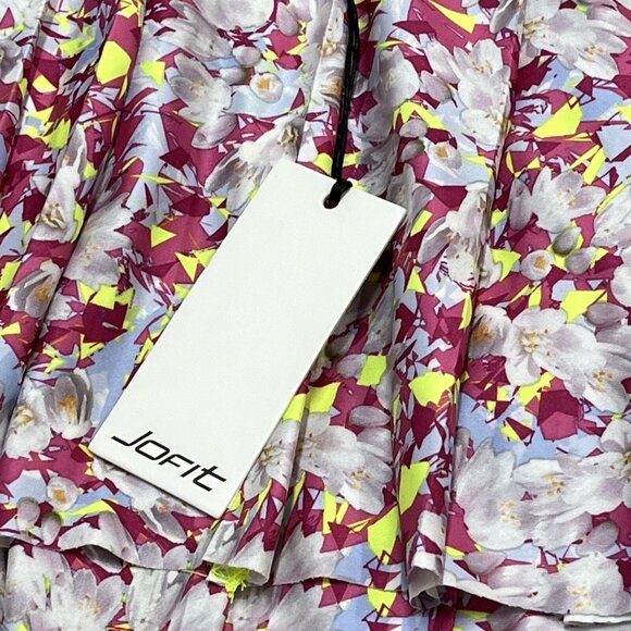 Jofit Apparel Skort‎ Womens XXL Purple Floral Tiered Mini Tennis Athletic UPF 50 - Picture 3 of 9